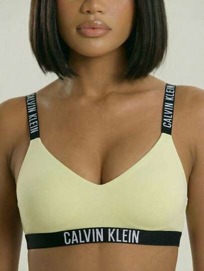 Calvin Klein Women's Bikini Tops Green