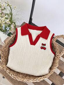 LMoss Kids Áo tank top in hình quả anh đào cho bé gái - Nhiều màu - Xem 5