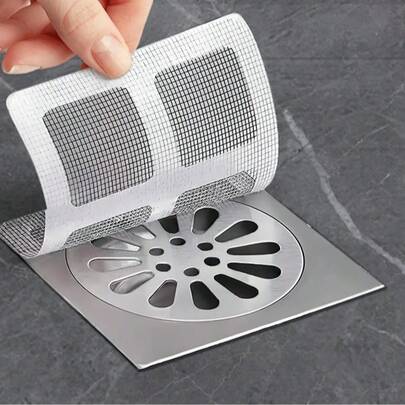 30 Stück/10 Stück Badezimmer Haarfilter Sieb, Badezimmer Abfluss, Küche Einweg Anti-Verstopfung, Anti-Geruch, Anti-Insekten Bodenablauf Aufkleber