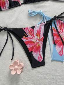 Swim Vcay Bộ 2 món bikini gợi cảm màu xanh dương và đen dành cho nữ, thích hợp cho kỳ nghỉ biển. - Nhiều màu - Xem 4