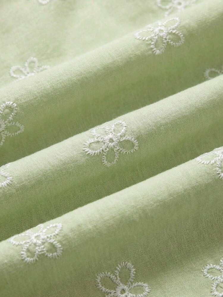 Mint Green Ruched Sleeveless Mini Dress With Embroidered Fabric Spring Summer Dress French Style Parisian Style Holiday Dress Chic Dress Cute Dress Graduation Dress