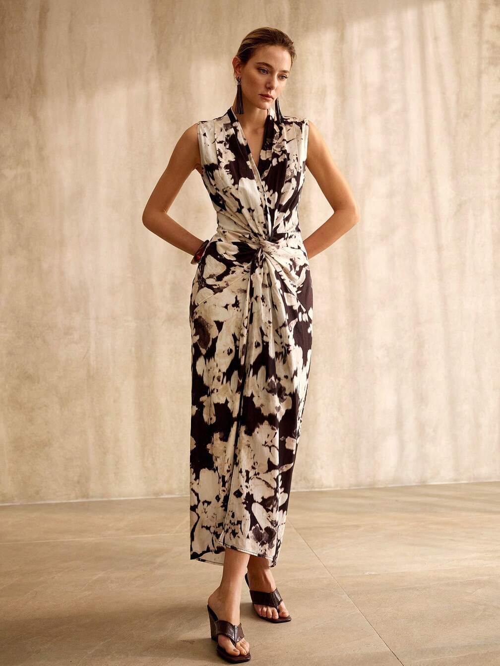 linen dress design Phoebe Tiered Linen Dress | Romantic Layered Duster in White