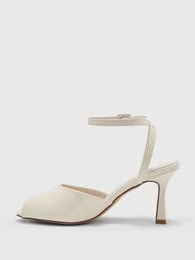 CUCCOO BIZCHIC Giày sandal cao gót hở mũi thời trang cao cấp mới dành cho nữ, kiểu dáng thanh lịch. - Màu be - Xem 3