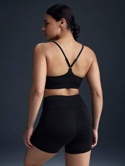 Powerista Conjunto deportivo de top corto y shorts de unicolor para mujer