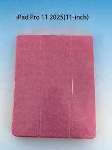 Case With Pencil Slot For IPad A16 2025, Smart Case For IPad 11th Generation/10th Generation, Shiny Case For IPad Air 11 M3 M2, Case For IPad Air 4/5 - Pink - View 6