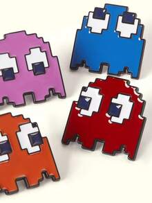 Popjeli 5 Creative Video Game Pixel Classic Maze Character, Cute Alloy Brooch Combination, Clothing Decoration Badge, Bag Decoration Badge, Universal For All Seasons - Multicolor - View 3