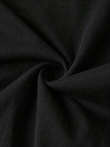 SHEIN LUNE 95%棉刺繡蕾絲貝殼飾邊女款休閒印花荷葉袖連身衣 - 彩色 - 查看 4