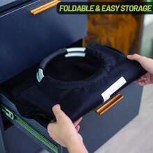 Waterproof Laundry Basket With Foam Padded Aluminum Handle, For Dorm & Home Dirty Clothes Storage - Multicolor - View 2