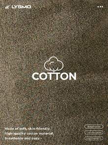 LYSMO Áo thun nữ màu trơn tay cánh dơi cổ tròn eo dáng casual - Màu xanh Ô liu - Xem 9