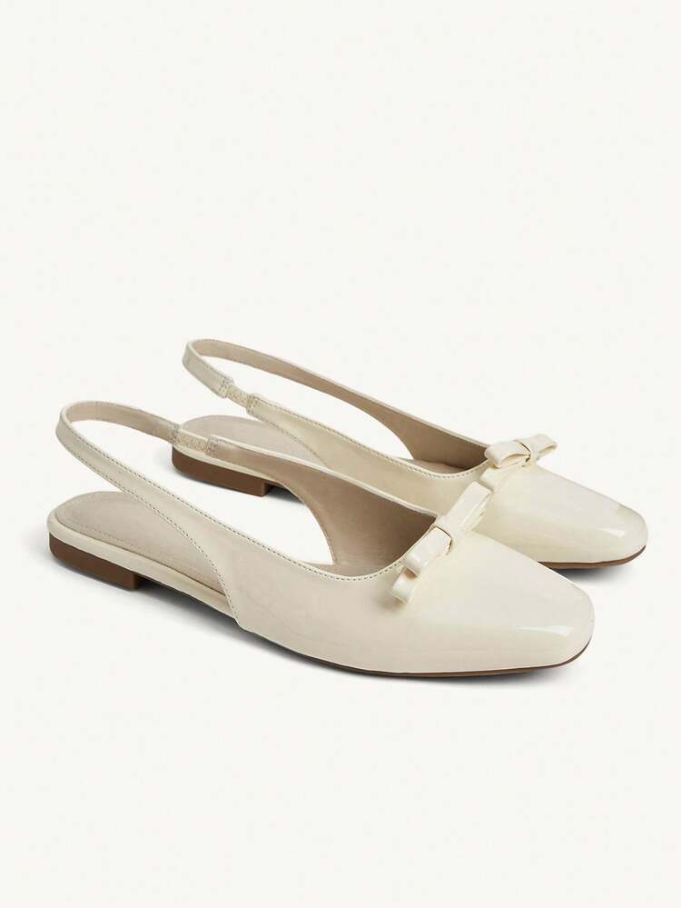 CUCCOO CHICEST Women's Casual Soft Bottom Bowknot Square Toe Shoes, Suitable For Spring And Autumn