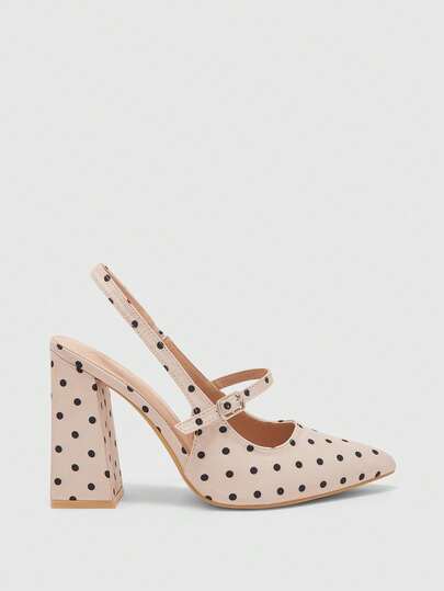 CUCCOO BIZCHIC Giày cao gót đế dày màu mơ, mũi nhọn, quai ngang, kiểu dáng đơn giản cổ điển cho mùa xuân, lễ Phục sinh và Giáng sinh dành cho nữ.