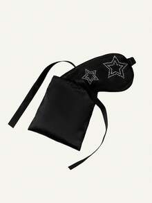 3-Piece Star Blindfold Set, Blindfold + Storage Bag + Hair Band, No Eye Pressure, Suitable For Business Trips - Multicolor - View 9