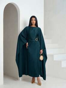 Veilorie Women's Elegant Party Cloak Dress - Blue - View 5