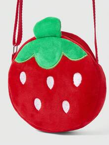 ROMWE Kawaii Summer Limited Strawberry Messenger Bag, Cartoon Fruit Bag, Girl Heart Cute Bag - strawberry - View 3
