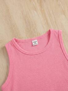SHEIN Bộ 3 áo tank top crop top cổ cao màu trơn cho bé gái tuổi teen, thích hợp mặc đi học, dự tiệc Ngày của Mẹ, lễ tốt nghiệp hoặc các dịp hè khác. Phù hợp cho mặc hàng ngày, đi chơi, du lịch, nghỉ lễ, phong cách cho các bé gái, trang phục thường ngày, kiểu dáng mới, dự tiệc, thư giãn, trở lại trường học. - Nhiều màu - Xem 3