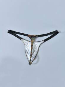 SHEIN DrisQ Quần lót lọt khe gợi cảm cho nam, đồ lót mềm mại co giãn gợi cảm - Nhiều màu - Xem 2