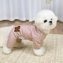 PETSIN Quần áo cho thú cưng, quần áo cho chó, quần áo cho mèo, quần yếm thường ngày, quần yếm mới cho động vật nhỏ mùa xuân và mùa hè, bộ áo liền quần có khóa kéo, đồ dùng cho thú cưng, quần yếm thường ngày - Nhiều màu - Xem 16