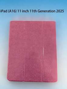 Case With Pencil Slot For IPad A16 2025, Smart Case For IPad 11th Generation/10th Generation, Shiny Case For IPad Air 11 M3 M2, Case For IPad Air 4/5 - Pink - View 9