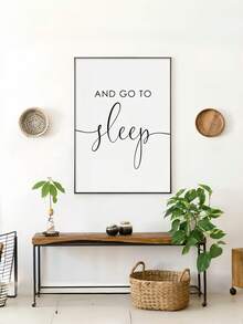 1PC 3PCS GIVE IT TO GOD AND GO TO SLEEP PRINT CANVAS PAINTINGS INSPIRATIONAL QUOTE POSTER RELIGIOUS CHRISTIAN WALL ART RELAXING TRUST SLEEP REMINDER BEDROOM HOME DECOR UNFRAMED - Multicolor - View 5