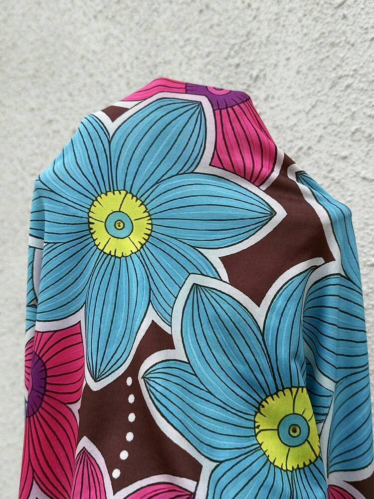 Plus Size Women Floral Print Casual Party Summer Dress