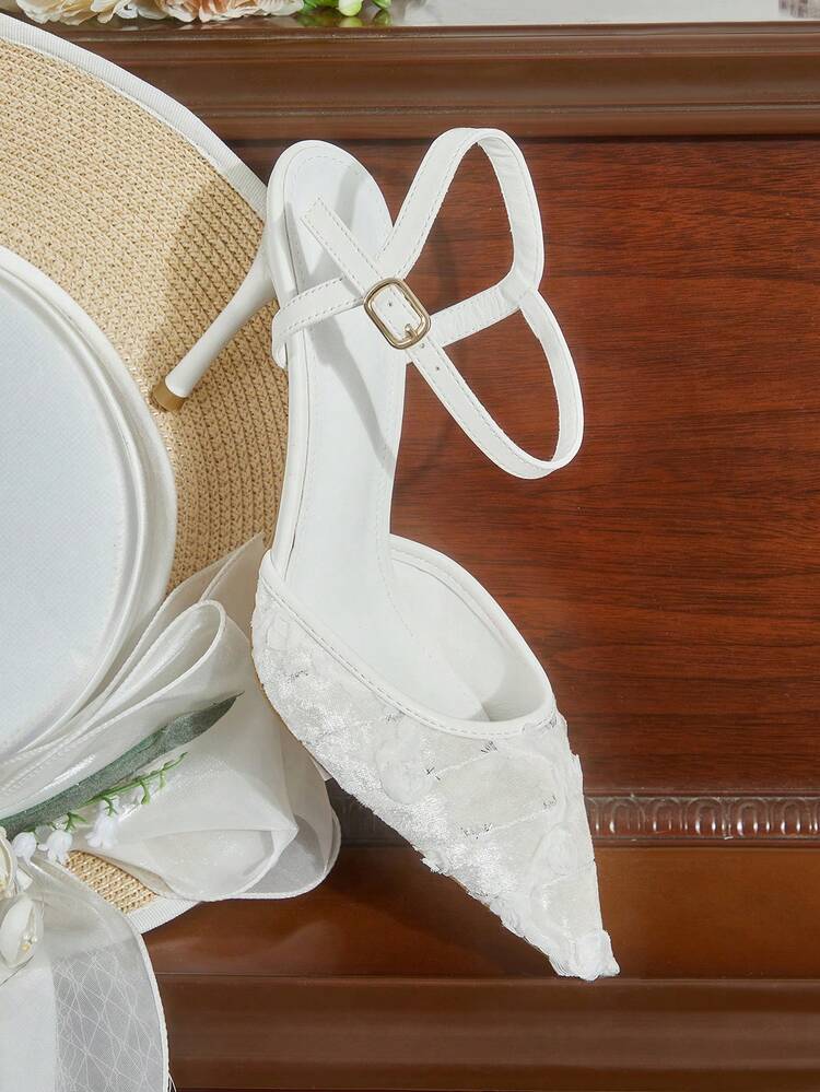 CUCCOO HITCHD Women Shoes New French Sexy Closed Toe High Heels Fashion Low Vamp Stiletto After Mixed Dress Party Bridal Wedding Shoes