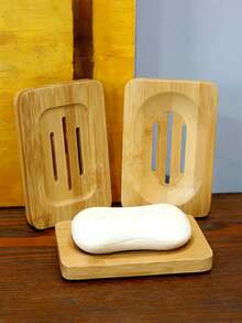 1 pieza Bandeja de jabón, Soporte de jabón para jabón hecho a mano, Estante para jabonera - 1pc - Ver 3