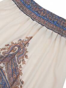 Balvessa 女士度假抽绳腰高低摆休闲半身裙 - 彩色 - 查看 6