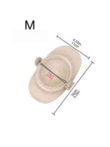 1 Piece Of Wheat Straw Creative Dumpling Maker, Available In Large, Medium, And Small Sizes. Kitchen Supplies, Small Kitchen Tools, Dumpling Molds, Dumpling Makers, Dumpling Holders, Dumpling Molds, Cake Molds - Beige - View 3