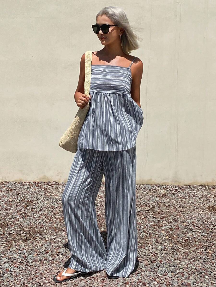 Livesso Conjuntos de dos piezas para mujer - Azul - Ver 1