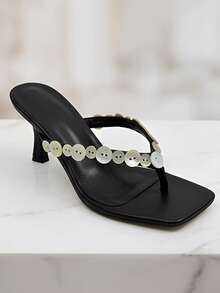 MUSERA Womenheeledsandals - Black - View 1