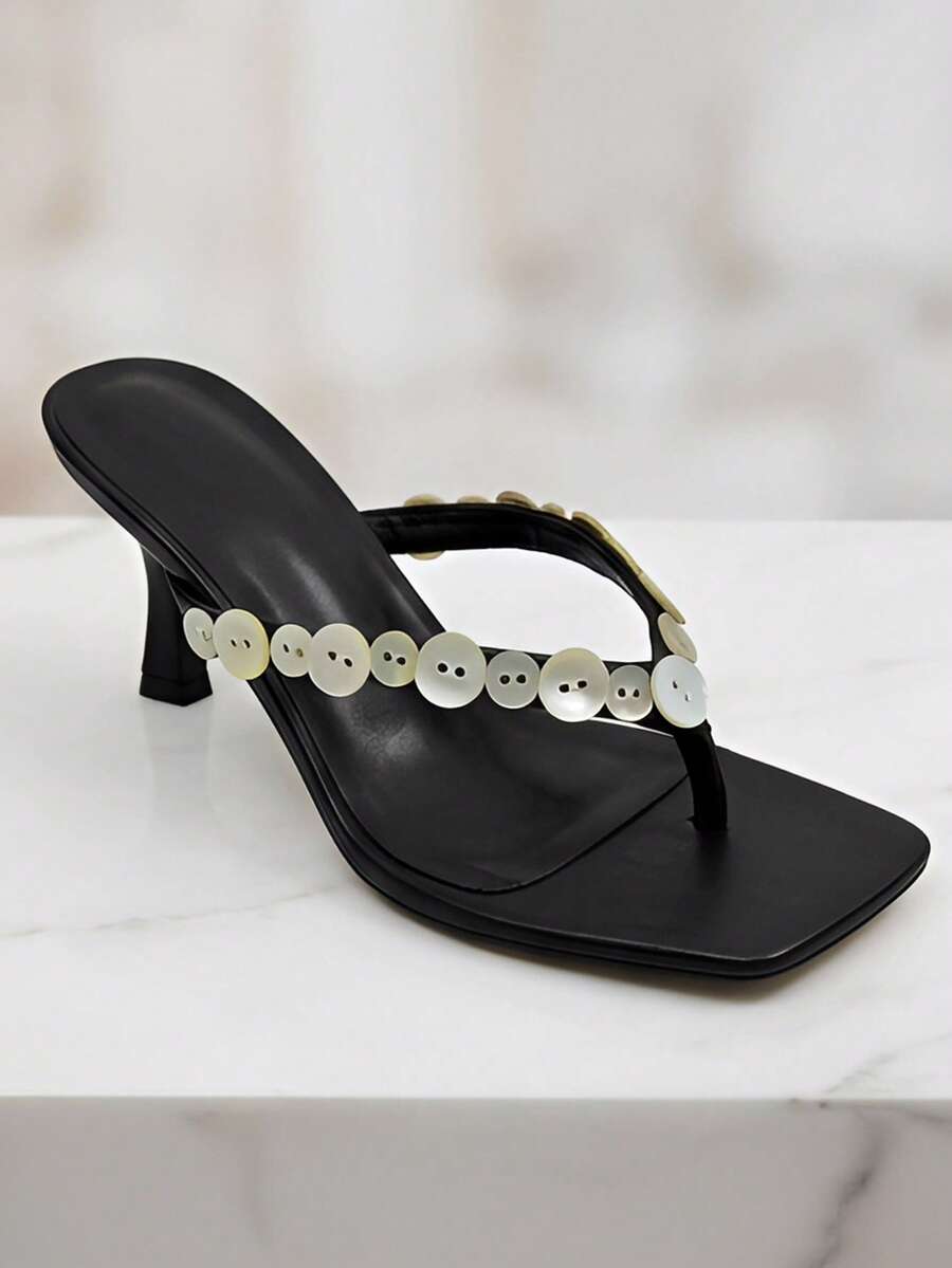 MUSERA Womenheeledsandals - Black - View 1