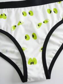SCOOBY-DOO X SHEIN Women's Cartoon Print Camisole Bra Set - White - View 6