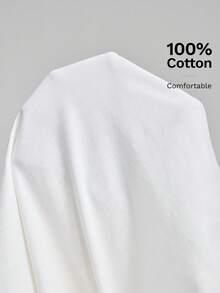 Ontre 女士舒适亲肤吸湿面料修身圆领短袖T恤，胸前饰有刺绣贴片，时尚都市风，适合商务休闲、办公室穿着，低调优雅，是机场、邮轮、中东婚礼宾客等场合的高品质着装之选，简约奢华，百搭应季必备女式T恤 - 白色 - 查看 8