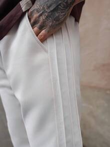 Artur Kramer 男士休闲宽松直筒裤，秋季 - 杏色 - 查看 3