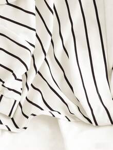GlowEve Camisa a rayas 2 en 1 Conjuntos de vacaciones para mujeres - Blanco - Ver 5