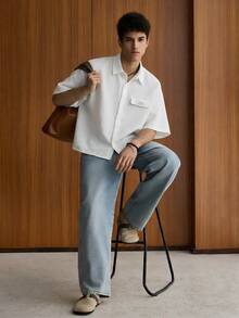 SWAVVY Men Shirts - White - View 5