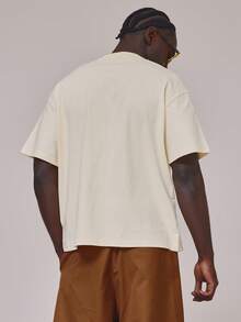 Musero Oversized Short Sleeve Crew Neck Graphic Peaches Print Tshirt Spring Summer Essentials Holiday - Apricot - View 4