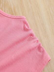 SHEIN Bộ 3 áo tank top crop top cổ cao màu trơn cho bé gái tuổi teen, thích hợp mặc đi học, dự tiệc Ngày của Mẹ, lễ tốt nghiệp hoặc các dịp hè khác. Phù hợp cho mặc hàng ngày, đi chơi, du lịch, nghỉ lễ, phong cách cho các bé gái, trang phục thường ngày, kiểu dáng mới, dự tiệc, thư giãn, trở lại trường học. - Nhiều màu - Xem 5