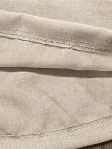 Manfinity RSRT Men's Casual Slant Pocket Shorts Linen Shorts Loose Knee Cool Lucky Solid Color Summer Basic, Men Summer Shorts Men Casual Shorts Men Khaki Shorts Bermudas Men Linen Shorts For Men.A Great Gift For A Boyfriend Or Husband. - Khaki - View 4