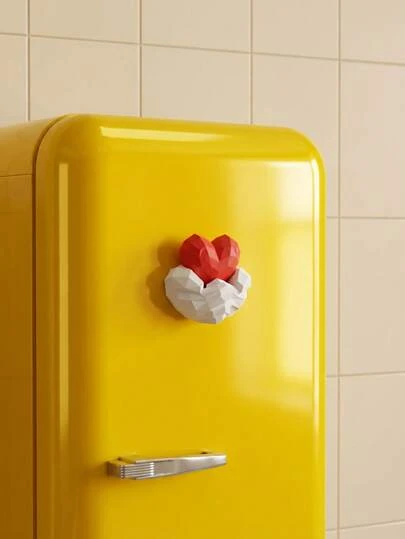 Joivida 1 miếng dán tủ lạnh hình trái tim, được làm từ chất liệu ABS chắc chắn, thích hợp để trang trí nhà bếp và nhà hàng, trang trí nhà cửa, trang trí phòng, rất phù hợp làm quà tặng Giáng sinh, Halloween, Lễ Phục sinh, Ngày Valentine, quà sinh nhật, quà tặng độc đáo, lựa chọn lý tưởng nhất để làm quà tặng.