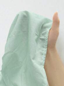 Sunnyshic Đầm ngắn nữ kiểu dáng thường ngày, đa năng, màu trơn, phối ren thêu, cổ chữ V, dây mảnh, thích hợp cho kỳ nghỉ, mùa xuân/hè. - màu xanh lá - Xem 3