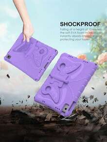 Ốp lưng máy tính bảng EVA hình bướm màu tím nhạt, có chức năng như một giá đỡ. - Màu Lilac Tím - Xem 4