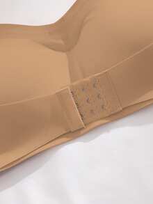 SHEIN Women's Front Closure Padded Push-Up Bra - Camel - View 8