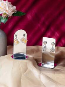 Madebyblanc Bộ 2 hộp đựng trang sức treo dọc, dung tích lớn, trong suốt, chống bụi, dễ lấy đồ, tiết kiệm không gian, để bàn, dùng trưng bày bông tai, hộp đựng trang sức thiết kế hiện đại, thời trang, quà tặng cho bạn gái, vợ, phụ nữ nhân dịp Valentine, sinh nhật, trang trí nhà cửa, phòng ngủ, bàn trang điểm - vật dụng không thể thiếu! - Trong sáng - Xem 7
