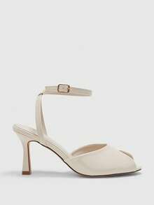 CUCCOO BIZCHIC Giày sandal cao gót hở mũi thời trang cao cấp mới dành cho nữ, kiểu dáng thanh lịch. - Màu be - Xem 1