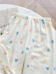 Tween Girl Floral Print Sleeveless Top And Straight Leg Wide Pants Set - Multicolor - View 3