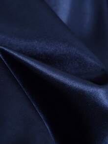 GlowEve CURVE Áo thun dài tay cổ tròn cỡ lớn, kiểu dáng thanh lịch, đính hạt, thích hợp mặc hàng ngày. - Màu xanh hải quân - Xem 4