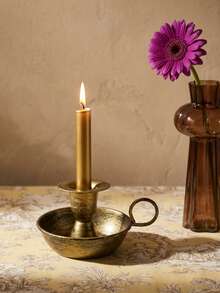 Cirelle 1个北欧复古烛台，创意锻铁烛台，婚礼派对餐桌装饰烛台，生日派对情侣约会烛台道具，酒吧派对长蜡烛底座，适合新年和情人节，是送给家人和朋友的理想礼物，家居装饰，生日礼物 - 多色 - 查看 2