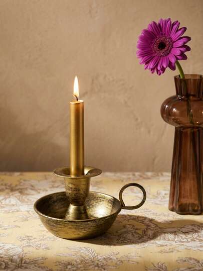 Cirelle 1个北欧复古烛台，创意锻铁烛台，婚礼派对餐桌装饰烛台，生日派对情侣约会烛台道具，酒吧派对长蜡烛底座，适合新年和情人节，是送给家人和朋友的理想礼物，家居装饰，生日礼物