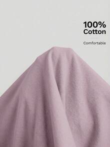 Ontre 2026紫色休闲圆领露肩短袖系带T恤，女士秋季百搭休闲系列 - 紫色 - 查看 7